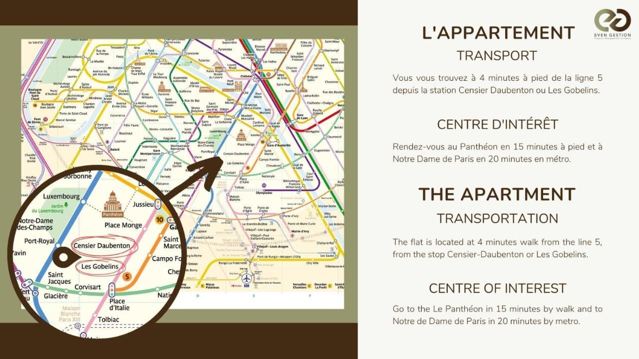 Appart 4Pers#Mouffetard#Port-Royal#La Sorbonne Paris Exterior foto
